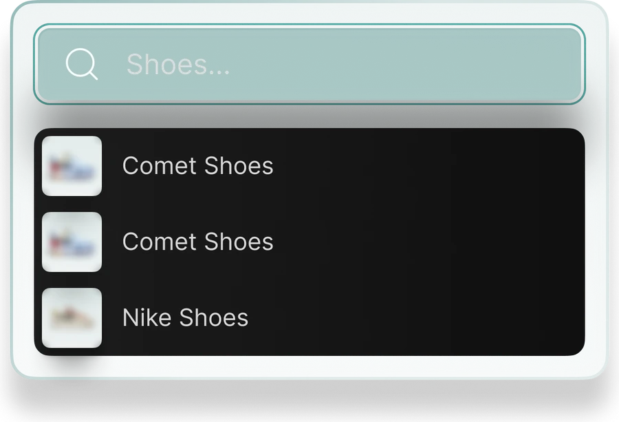 Keyword search interface