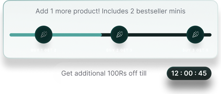 Cart progress UI