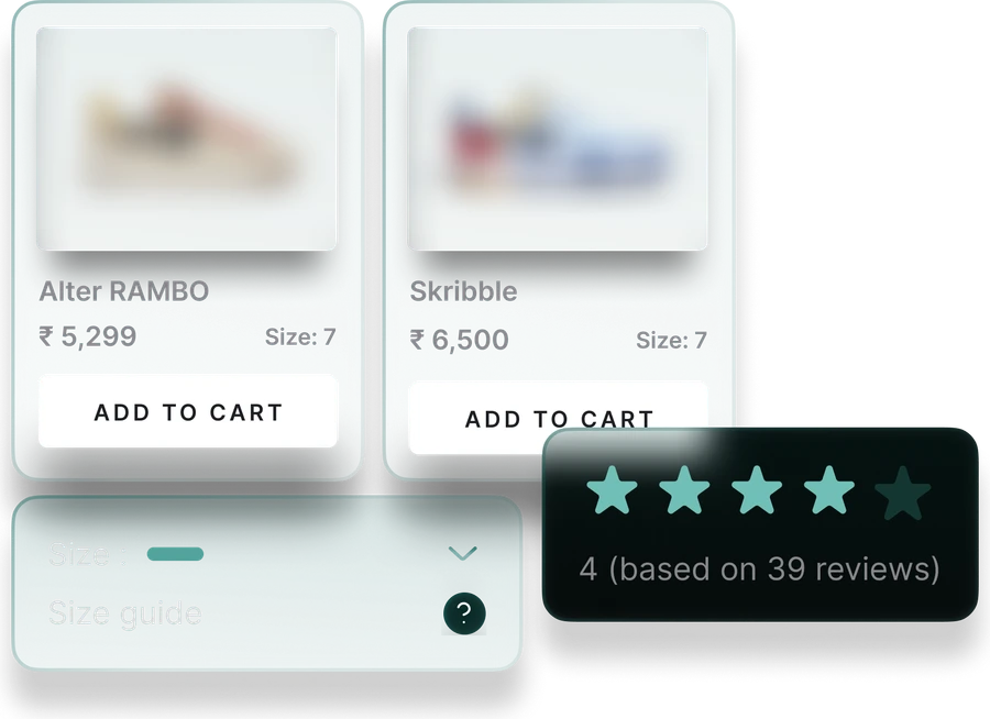 Recommendation cards