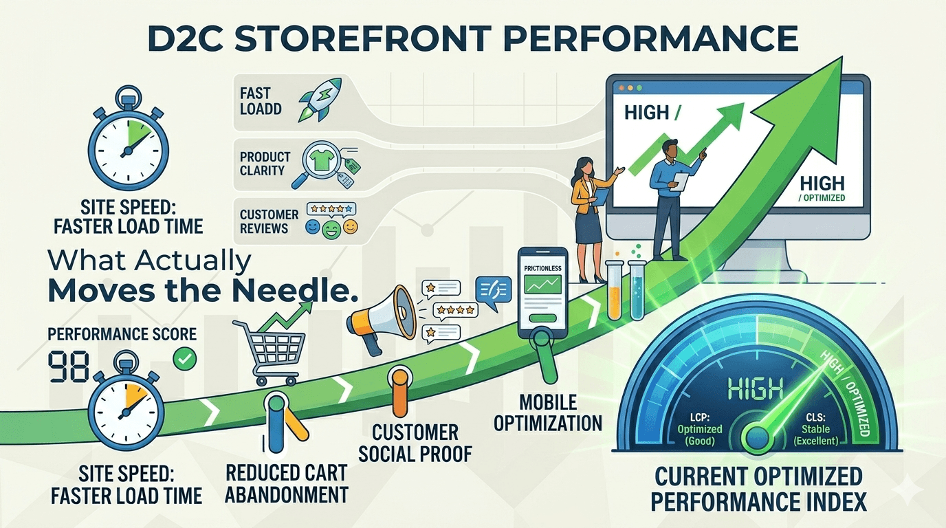 D2C Storefront Performance: What Actually Moves the Needle
