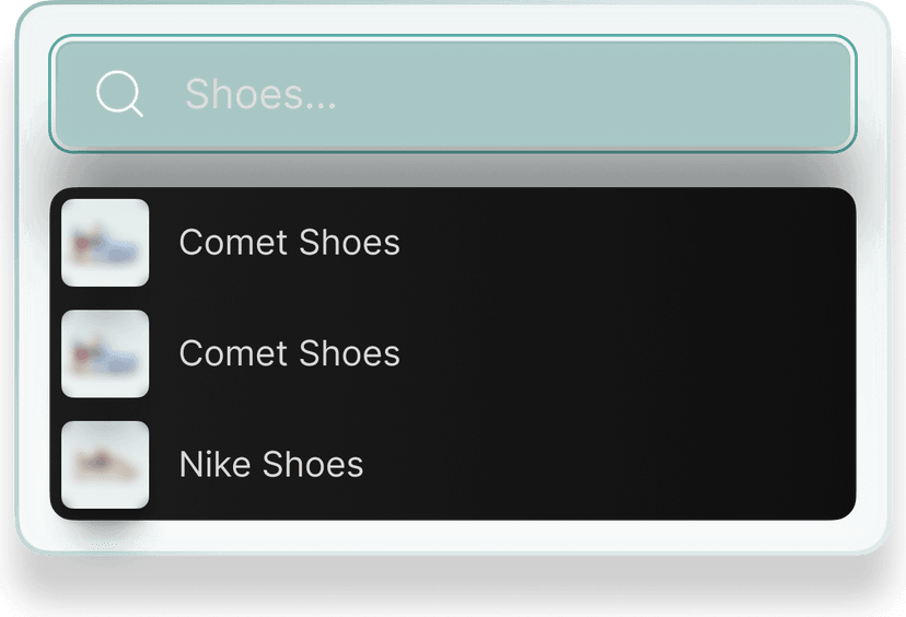 Keyword search interface