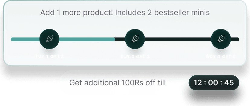 Cart progress UI